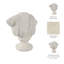 Sculpture Buste Papier Bois Mache MDF Drapé Classique Forme Du Corps Home Office Chambre Salon Décor - 16 "Ivoire