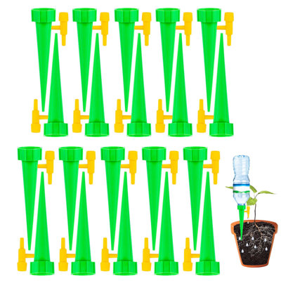 20 Pack Plant Self Watering Spikes, Automatic Plant Waterers Insert Devices with Adjustable Valve Switch for Indoor Outdoor Plants