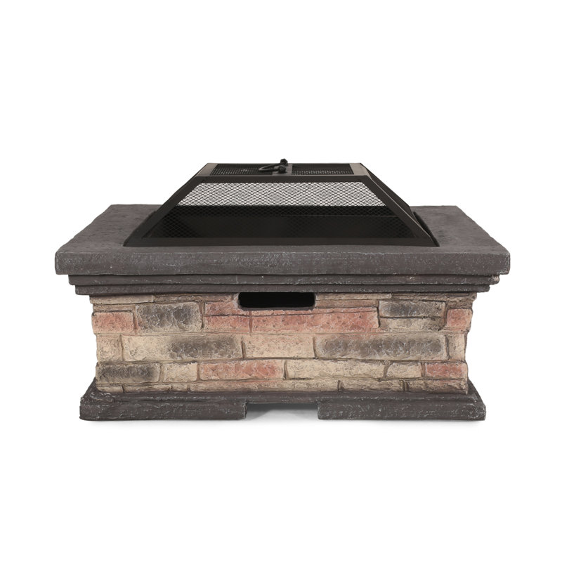 MGO 29" Square Wood Burning Fire Pit