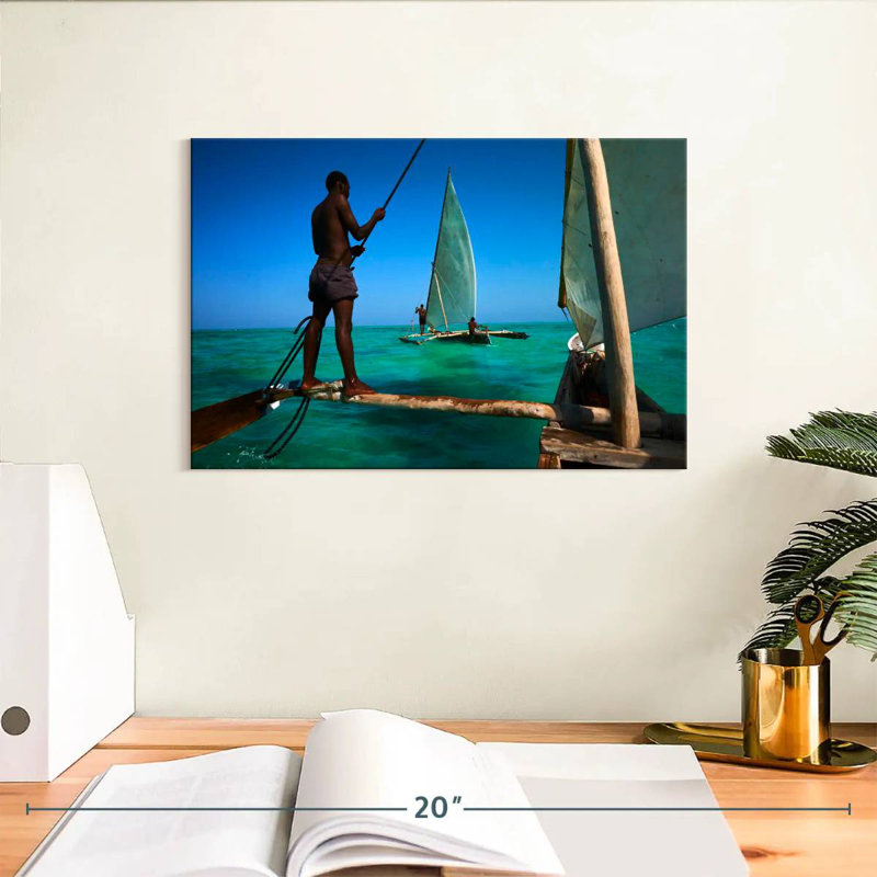 Bateaux de pêche Senne Zanzibar, H 8 po x l 12 po