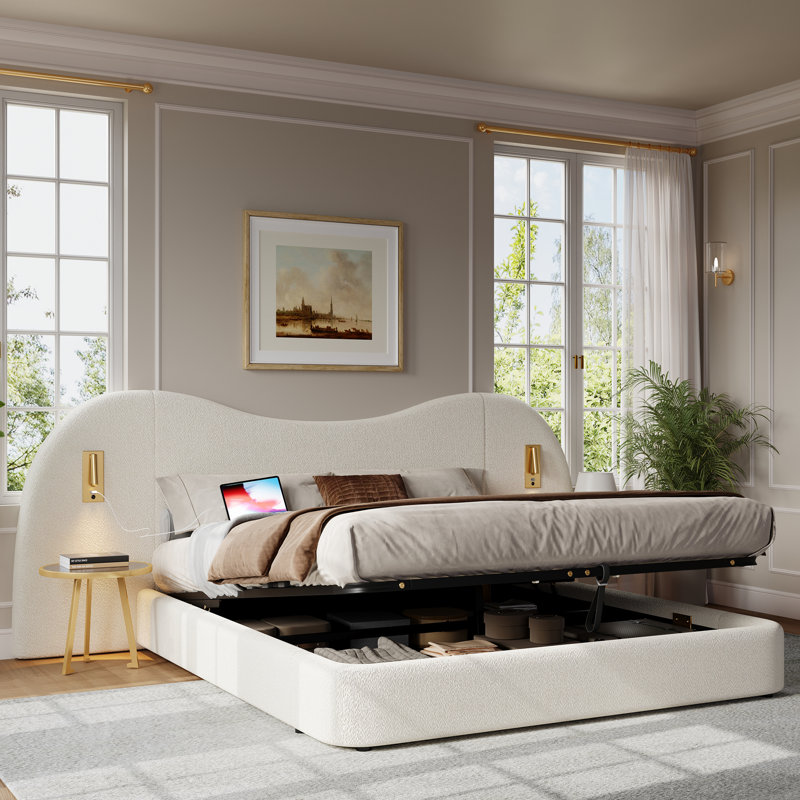 Metal Ottoman Storage Bed