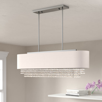 Claudelle 5 - Light Dimmable Kitchen Island Square / Rectangle Chandelier