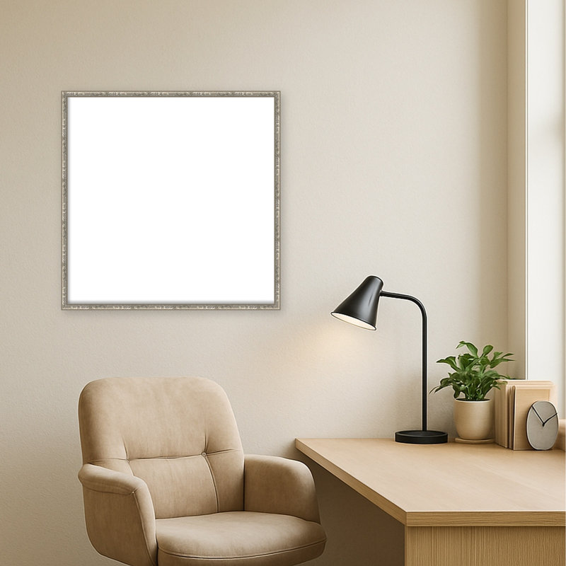 Tableau magnétique Belvedere, L 25 po x H 25 po, Belvédère argenté