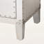 Armoire de rangement décorative à 5 tiroirs Gear au fini métal argenté, H 36,23 po x l 17,32 po x P 13,39 po