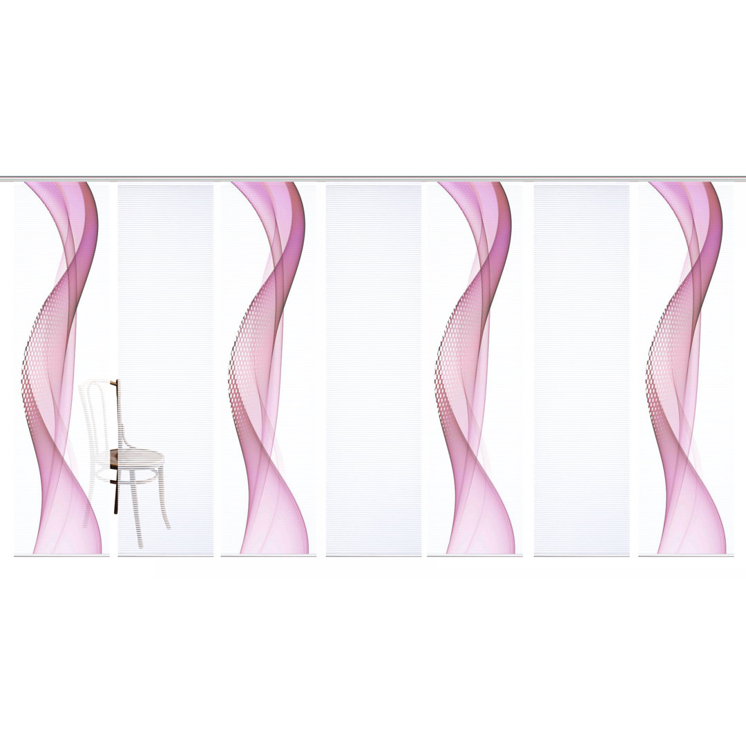 Polyester Semi Sheer Track Insert Sliding Panel