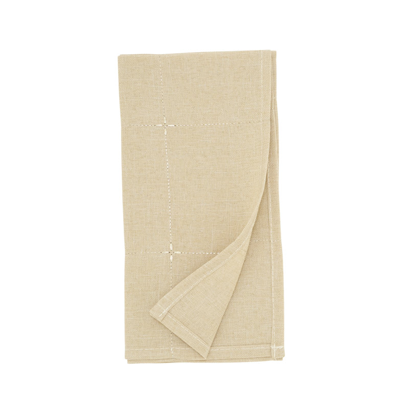 Embroidered Napkin (Set of 4), Tan