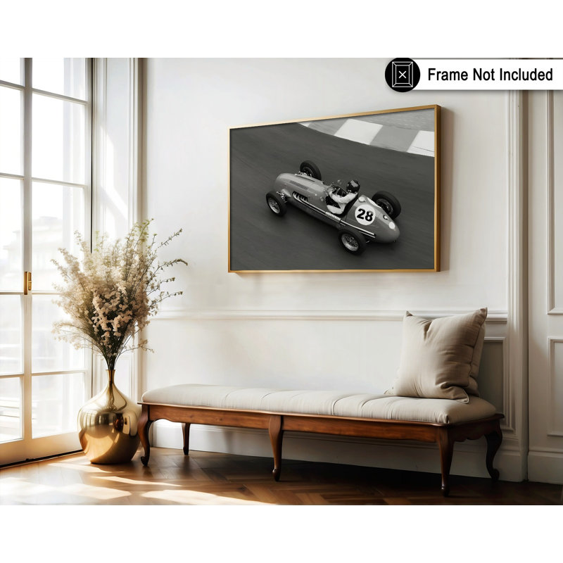 Voiture de course historique, Sans cadre, Poster, H 18 po x l 24 po