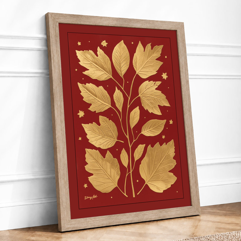 Gilded Botanica Botanical - Framed Print, A1 - 84.1 x 59.4 cm, Oak