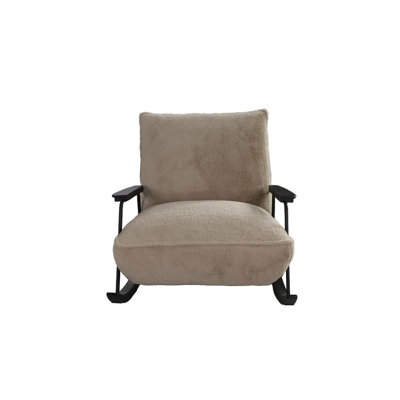 Rythm Collection Mid-Century Modern Rocking Arm Chair