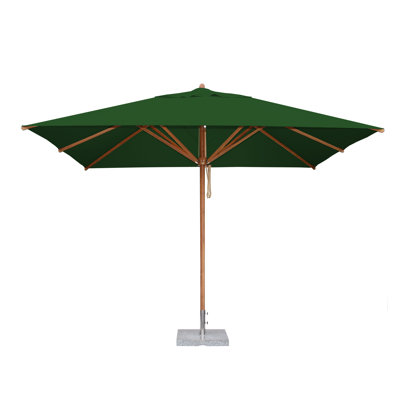 Yadira 350 cm W X 250 cm D Rectangular Market Parasol with Pulley Lift