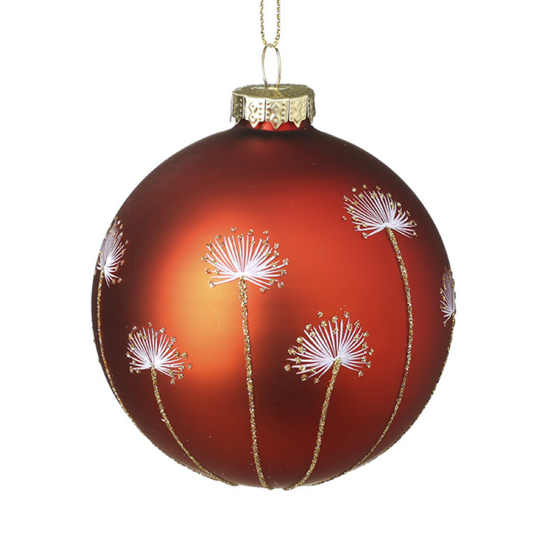 8cm Glass Bauble