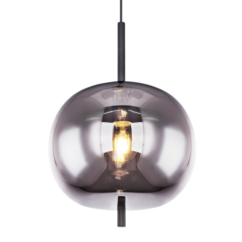 Stasya 1 - Light Black/White/Silver Single Pendant