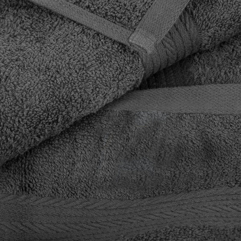 Hand Towels Quick Drying 100% Cotton 600 GSM , Gray