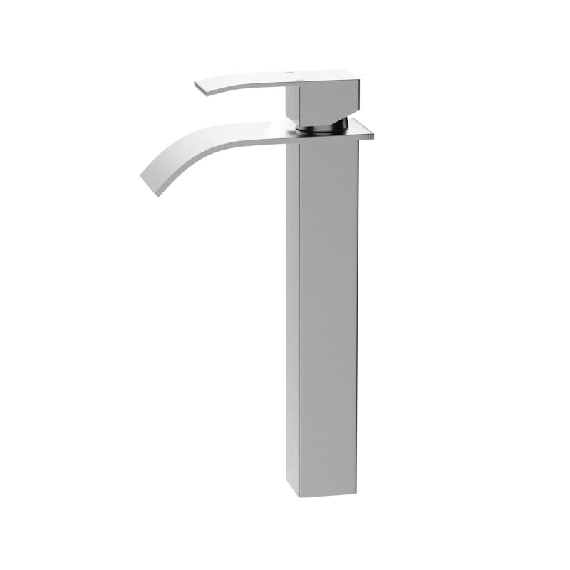 Single Hole Bathroom Faucet with Drain Assembly, Brushed Nickel