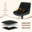 Modern Bar Stools Set Of 2, Spacious Ergonomic Double-layer Cushion Upholstered Swivel Bar Stools With Backrest, Adjustable For Kitchen Island-1962692530