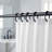 Solid Plastic Shower Curtain Hooks Rings-46000983