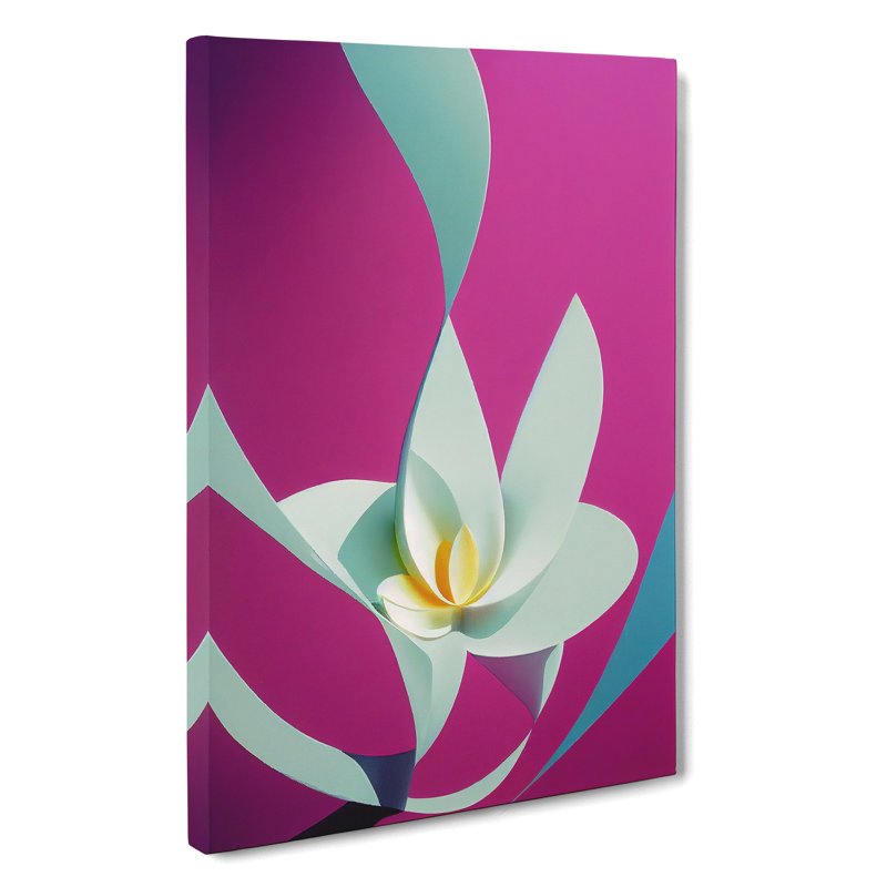 An Alluring Flower Abstract - Wrapped Canvas, 60cm H x 40cm W x 3cm D