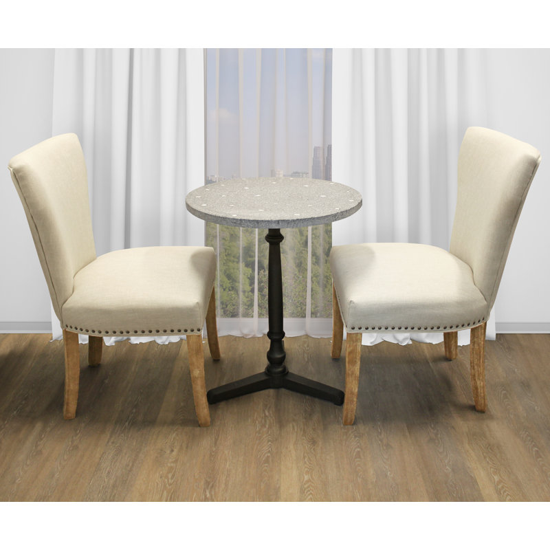 Ensemble repas pour 2 personnes Aryhanna, Ivoire / Brun clair