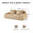 82" Modern Modular Sectional Sofa,Flannelette Fabric-1165593606