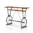 Isai Rectangular Solid Wood Top with Steel Base Dining Table-186830165