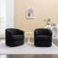 Fauteuil demi-tonneau pivotant rembourré-615274728