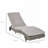 Outdoor PE Rattan Cushioned Patio Sun Lounger w/ 5-Level Adjustable Backrest-1122607556