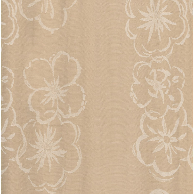 Pasadena Room Darkening Curtain Single Panel, 132 W x 245 D cm, Brown