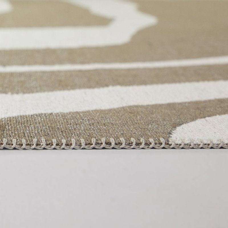 Tapis brun clair moderne Mariza, Rectangle 5 pi 3 po x 7 pi