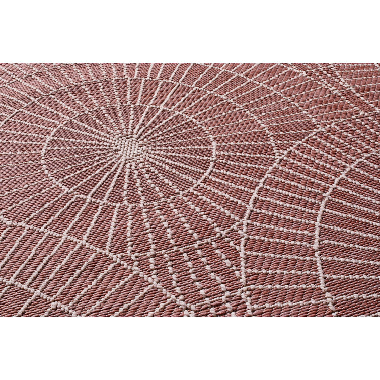 Kocher Geometric Flatweave Indoor / Outdoor Area Rug