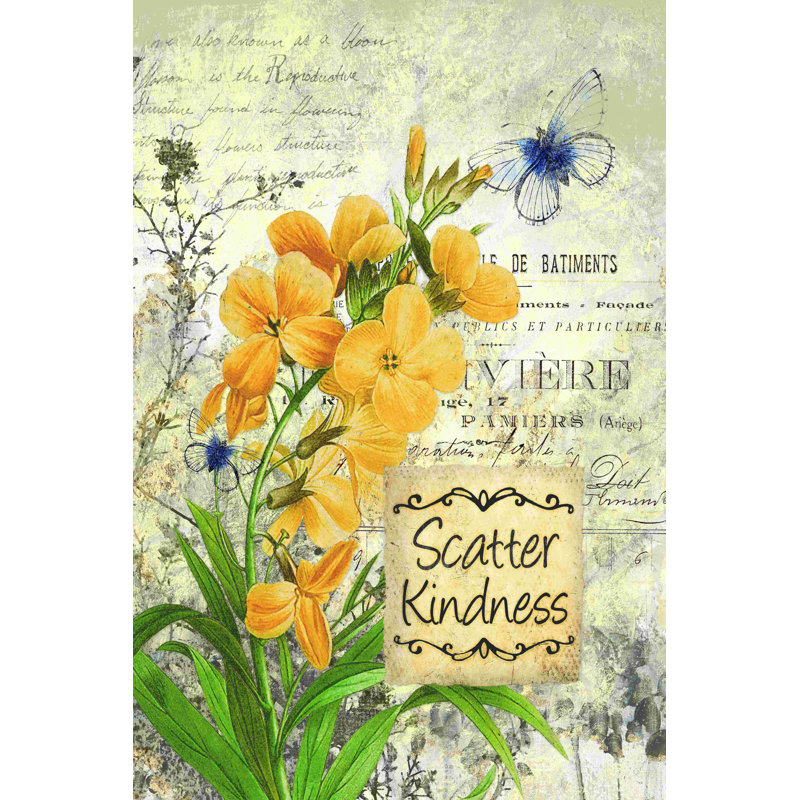 Kind Kind Flowers, impression sur toile tendue, H 18 po x l 12 po