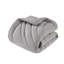 Édredon 3 pièces double / grand gris, rembourrage 350G / m², - Textile, lavable à la machine, livré avec et 2 taies décoratives, avec