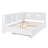 Elegant Wooden Full Size Daybed With Twin Size Trundle – Stylish Daybed With Storage Shelf And USB Charging Ports, Available, White