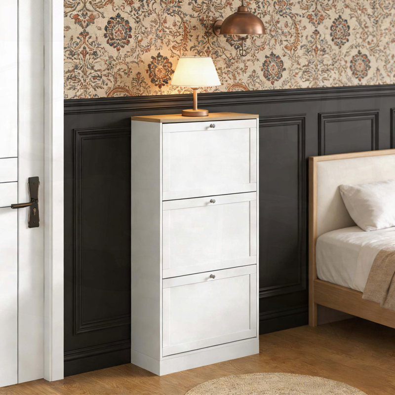 Armoire de rangement mince pour chaussures