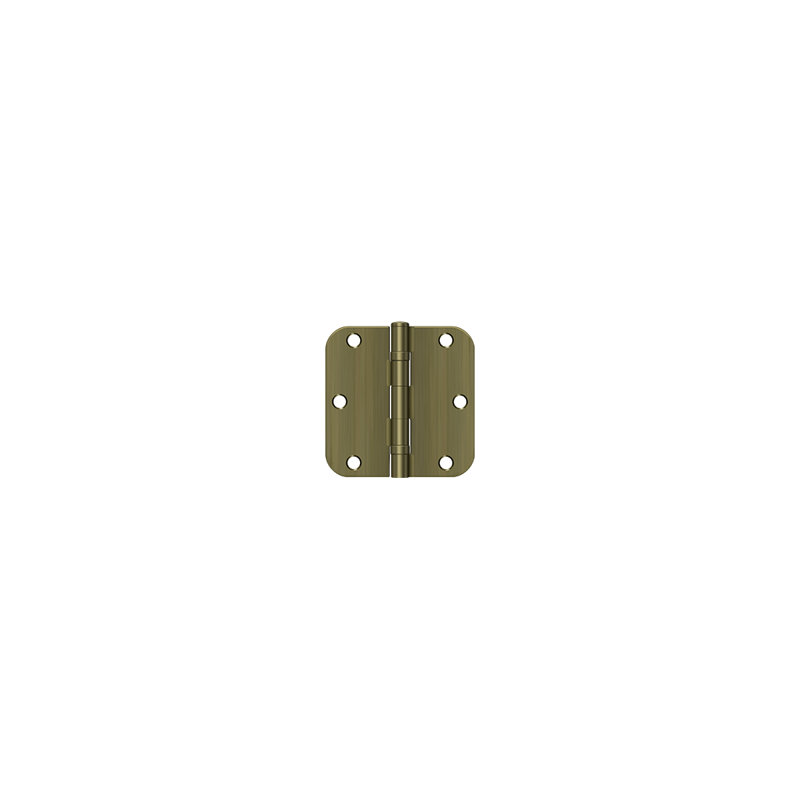 Steel Hinge, Antique Brass