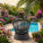 Christopher Knight Home 27" W x 27.5" D x 23.75" H PE Rattan and Iron Swivel Lounge Chair-187160169