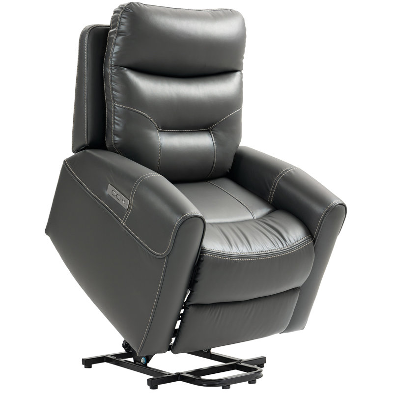 92cm Wide Lift Assist Power Lift Chair, Charcoal Grey