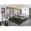 Armoire coulissante 4 panneaux en verre givré - Structure en aluminium avec technologie Silent Glide-92149743-124337551