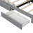 Upholstered Daybed Of Extendable Design With 2 Drawers And Led-1027510847