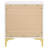 White And Gold 2-Drawer Rectangular Nightstand
