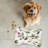 Old-World Florals - Bone Shape Feeding Mat