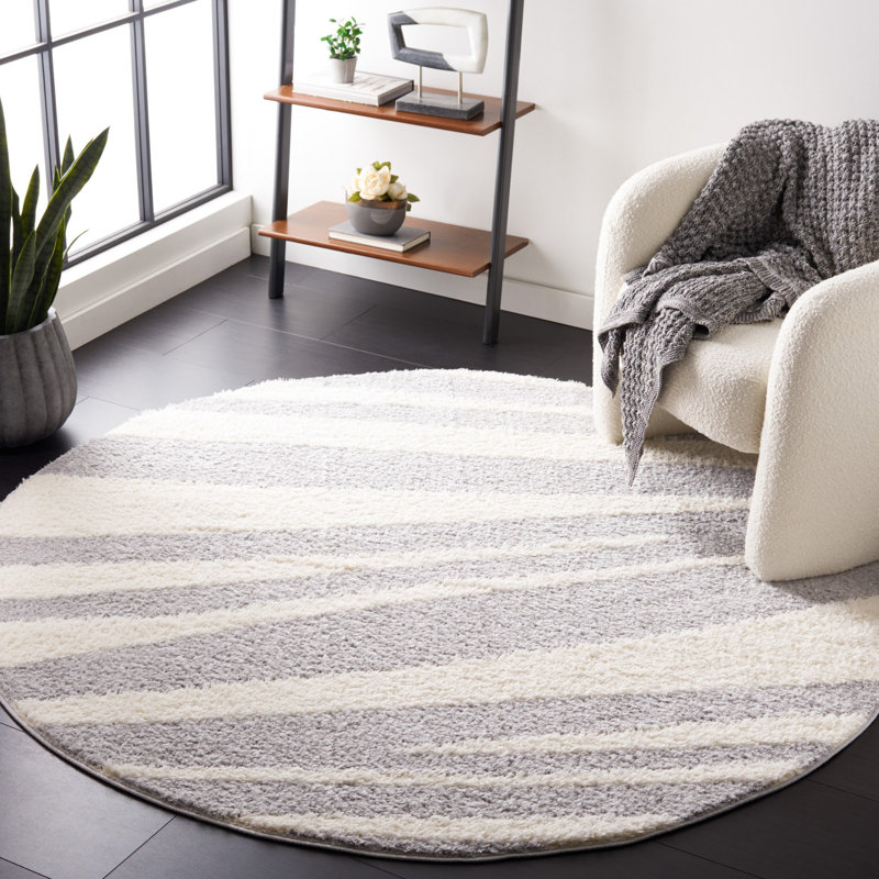 Tapis abstrait Cohron Performance, Rond 6 pi 7 po