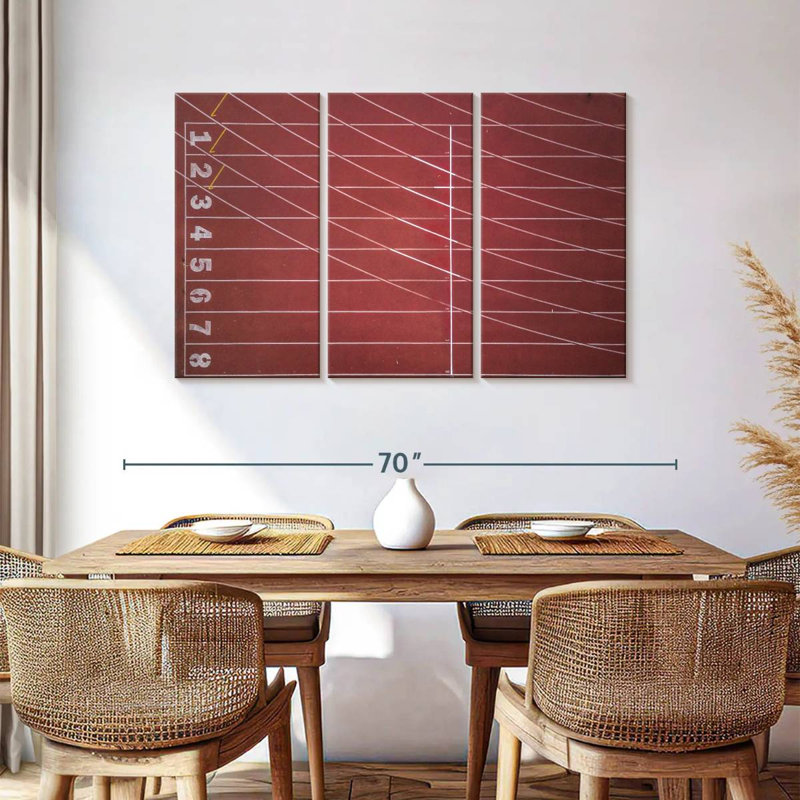 Sireci Empty Track And Field, 36" H x 57" W