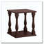 Table d'appoint antique couleur café