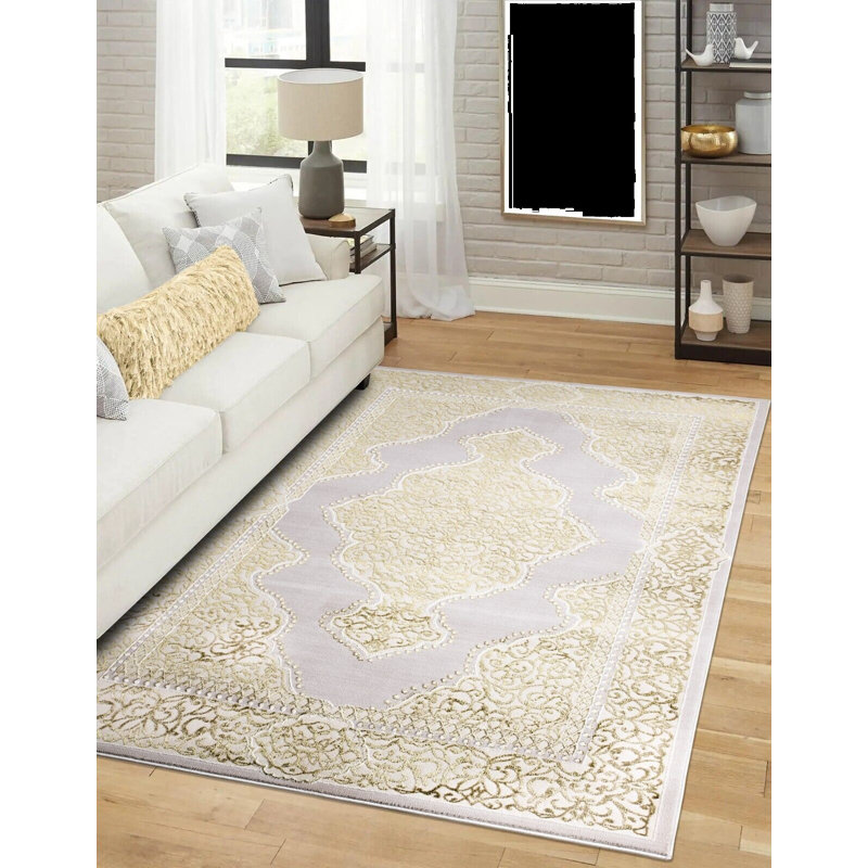 Bonna Floral Area Rug, Rectangle 60 x 110cm