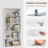 Rectangular Freestanding Adjustable and Anti-tip 6-Tier Bookcase-74708109-89479158