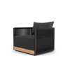Clifton Lounge Chair In Peppercorn Fabric