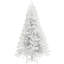 Arbre de Noël artificiel 7,5 pi, 1346 pointes de branches, ouverture automatique, base en acier, blanc, décore le bureau personnel, arbre blanc de 7,5 pi