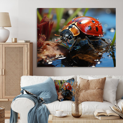 " Red Ladybug Portrait III "