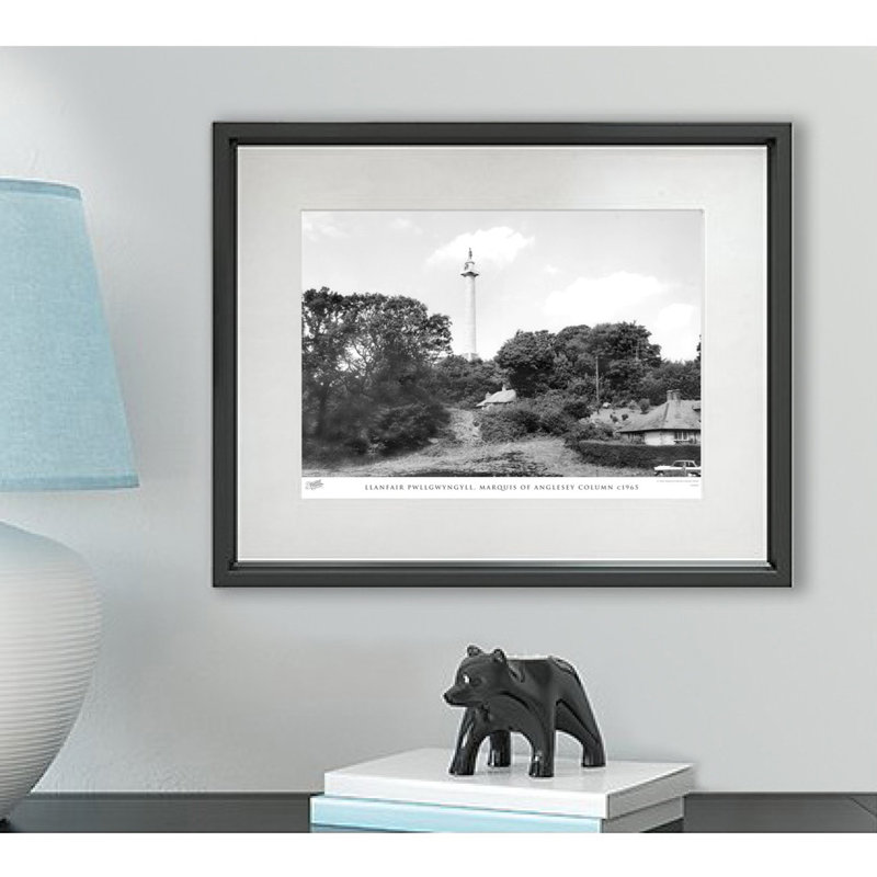 Llanfair Pwllgwyngyll, Marquis Of Anglesey Column C1965 - Single Picture Frame Print, 45cm H x 60cm W x 2.3cm D
