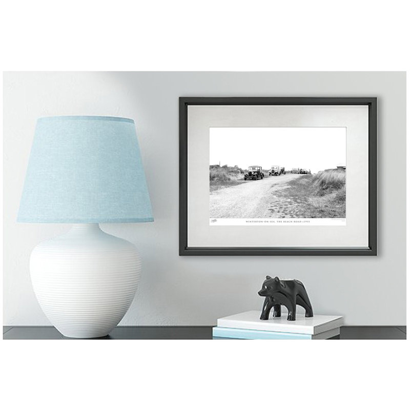 Winterton-on-Sea, The Beach Road C1955 by Francis Frith - Single Picture Frame Print, 28cm H x 36cm W x 2.3cm D